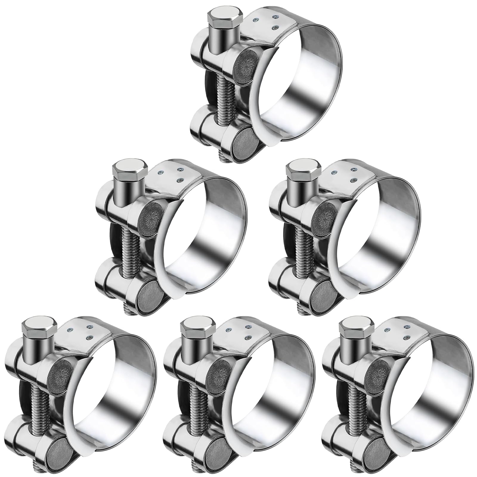 Abrazadera W2 51-55mm Abrazadera De Escape Para Moto De 51-55 Mm - Clip De Acero Inoxidable Norma, Para Sujetar Tubos De Escape Manometro Compresor