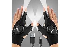 Letsgost Lighted Gloves - Handsfree LED Flashlight Gloves