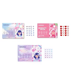 Dododots Butterfly Cloud and Heart Pimple Patches - Cute Acne Hydrocolloid Patch Pimple Patches for Zit Spot and