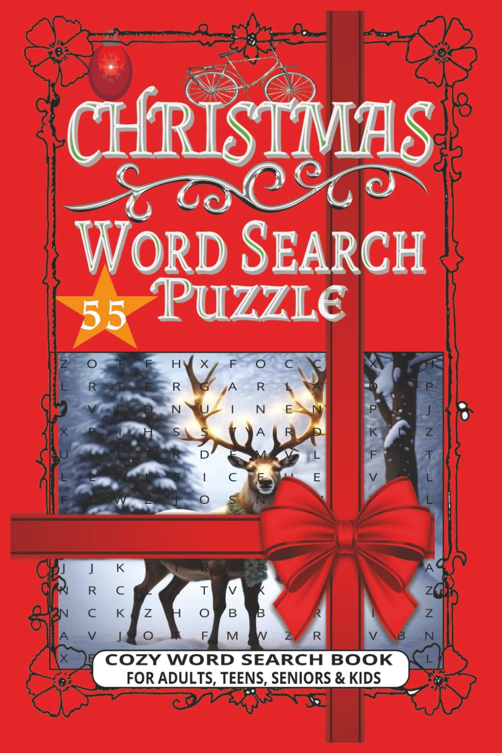 Christmas Word Search Puzzle: 55 Festive Holiday Puzzles For Adults, Teens, Seniors & Kids