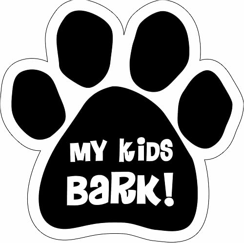 Imagine This My Kids Bark Paw - Imán para coche, 5-1/2 pulgadas x 5-1/2 pulgadas