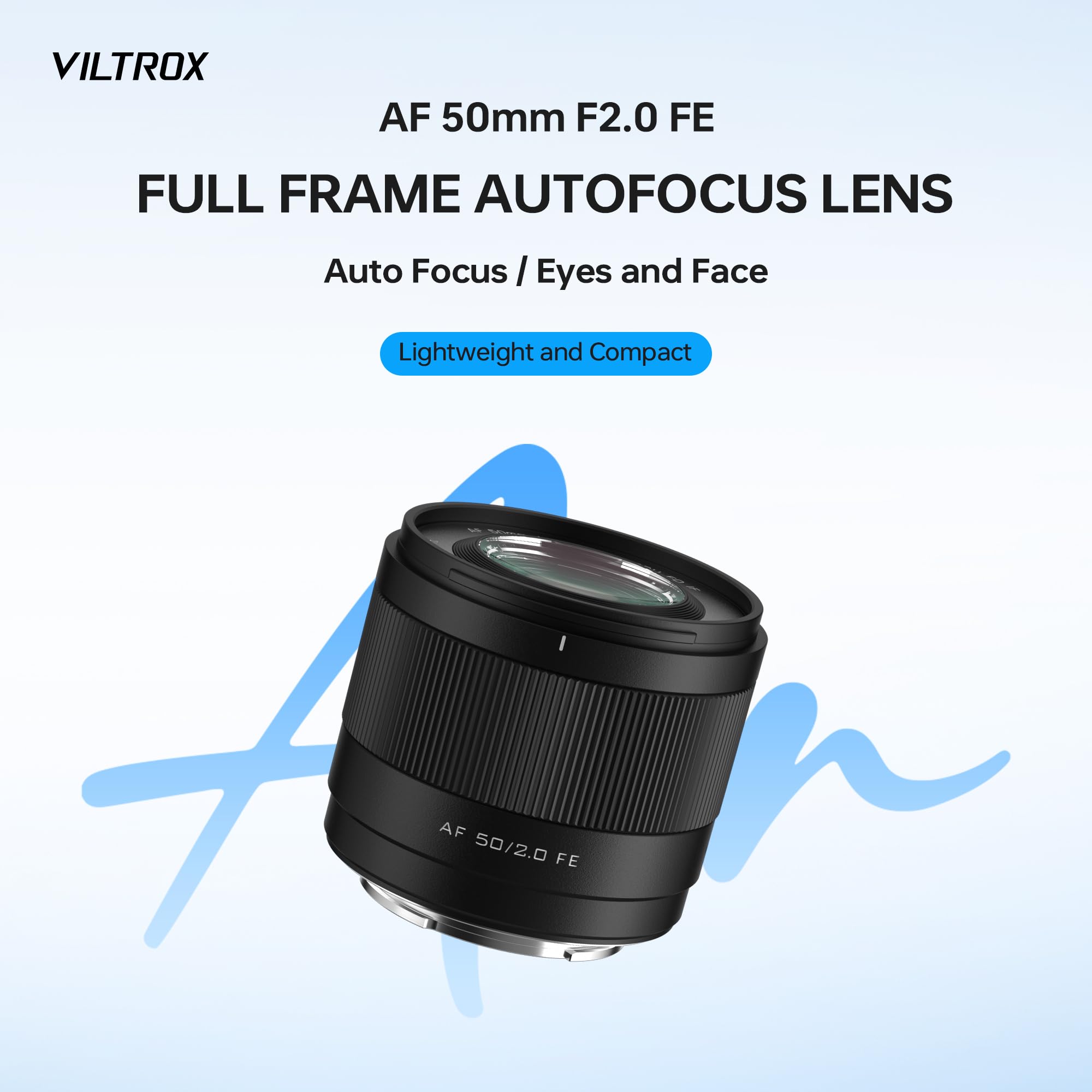 VILTROX AF 50mm F2.0 Air E Lens for Sony E Mount, F/2.0 Large Aperture