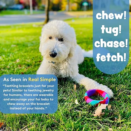 Miniatura 5 de Sweet Paws Juguetes masticables para cachorros para dentición juguetes de silicona gruesos para perros para masticadores agresivos divertidos de