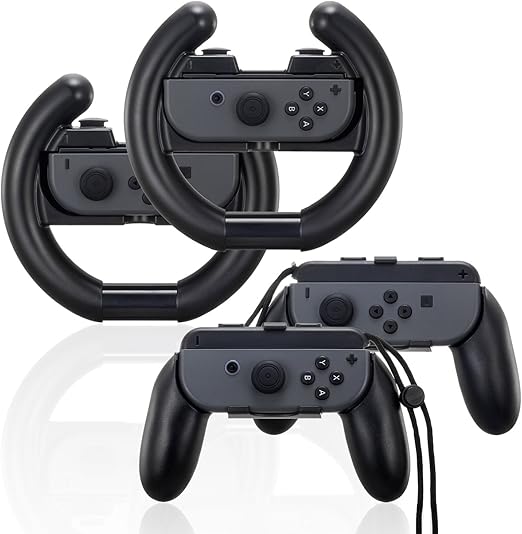 Amazon ジョイコンハンドル Joy Con用 4個 Nintendo Switch マリオカート8 デラックス対応 周辺機器 アクセサリ Amazon ジョイコンハンドル Joy Con用 4個 Nintendo Switch マリオカート8 デラックス対応 周辺機器 アクセサリ