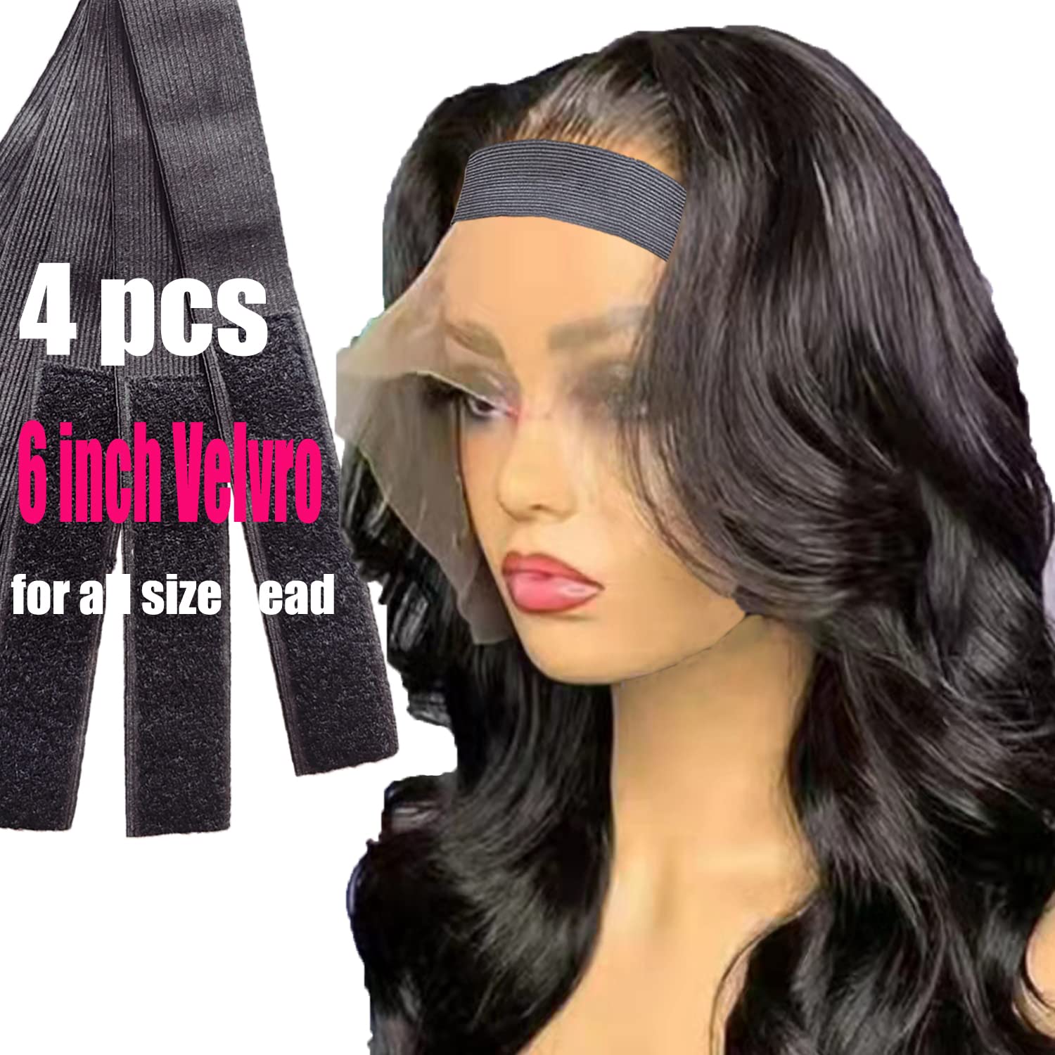 Elastic Bands for Wig,Wig Band For Melting Lace 4PCS Lace Melting Band,Edge Wrap To