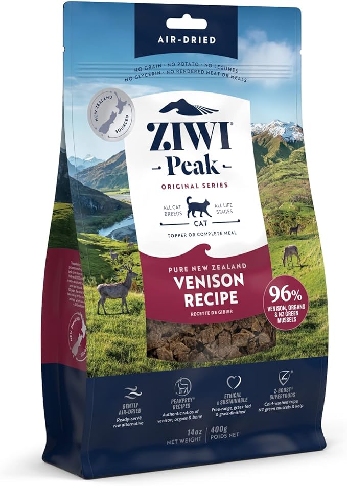 ZIWI Peak AirDried Cat Food Venison All Natural, High Protein, Grain Free