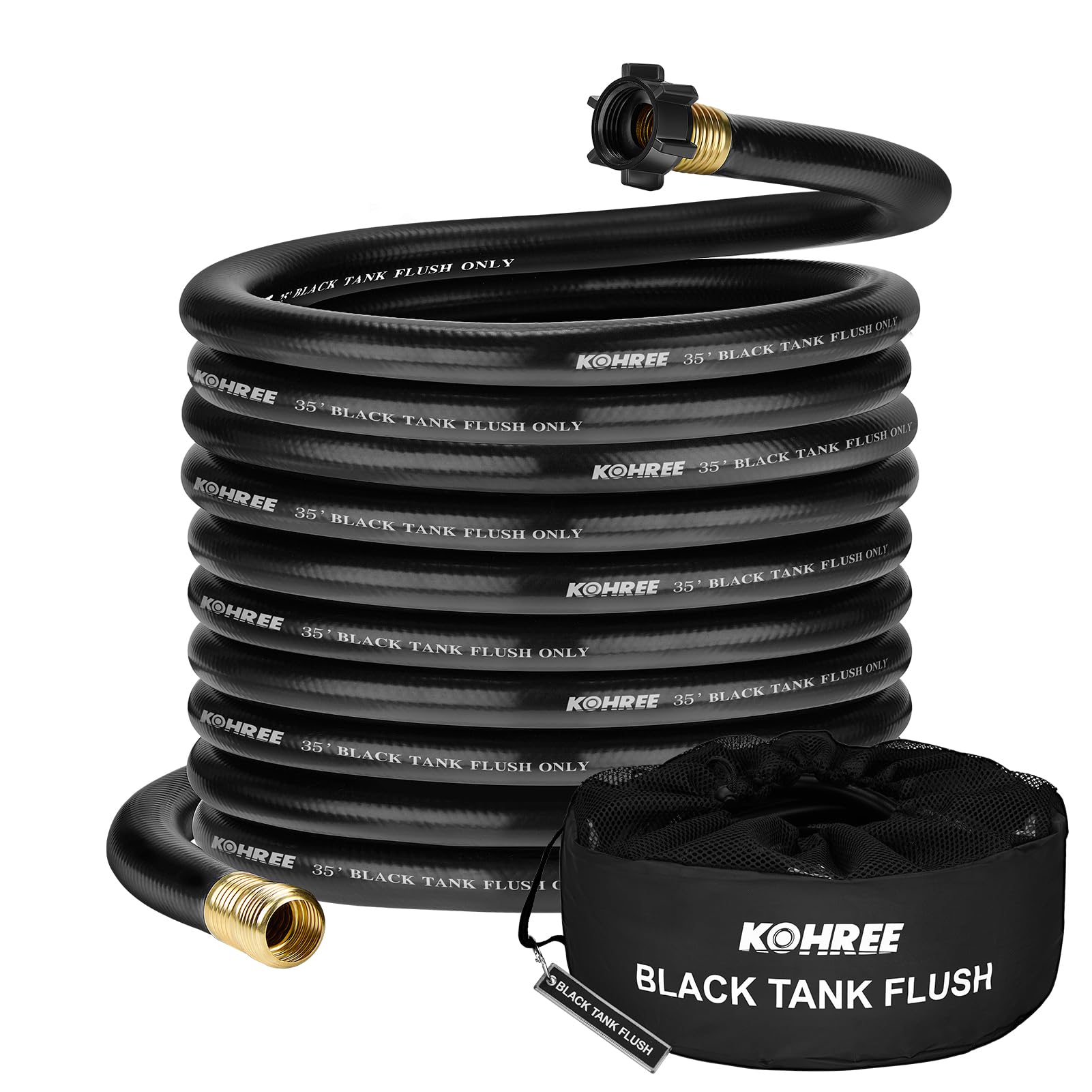 Kohree RV Black Water Hose, 35FT Camper Sewer Hose for RV Camper