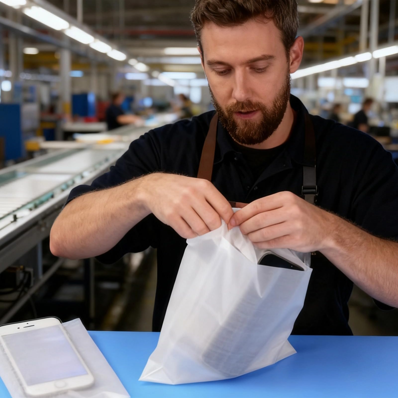 100 bolsas de espuma de 11.8 x 11.8 pulgadas, 30 x 30 cm, bolsas acolchadas blancas con película, material de embalaje protector para suministros de mudanza y suministros de envío, antiarañazos, a
