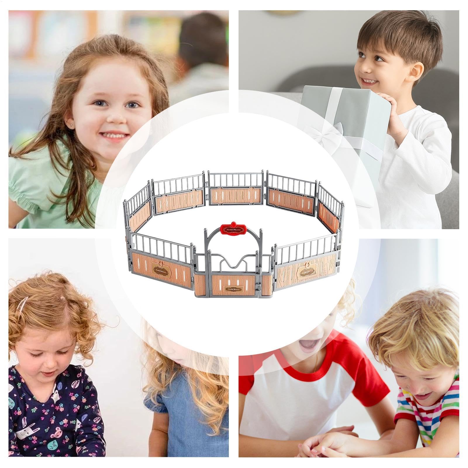 Model Horse Stable Playset, Horse Barn Playset,Barn Toys Farm Animal Pour Garçons Girls - Collection De Figurines De Chevaux, Joueur De Simulation Amusante Réaliste Pour Pâques, Anniversaire, Jour Des