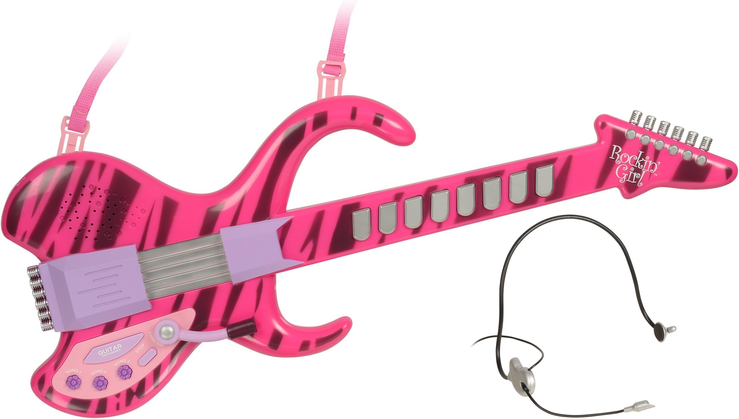 Kidz Toyz Rockin' Girl Groovin' Guitar with Headset Microphone