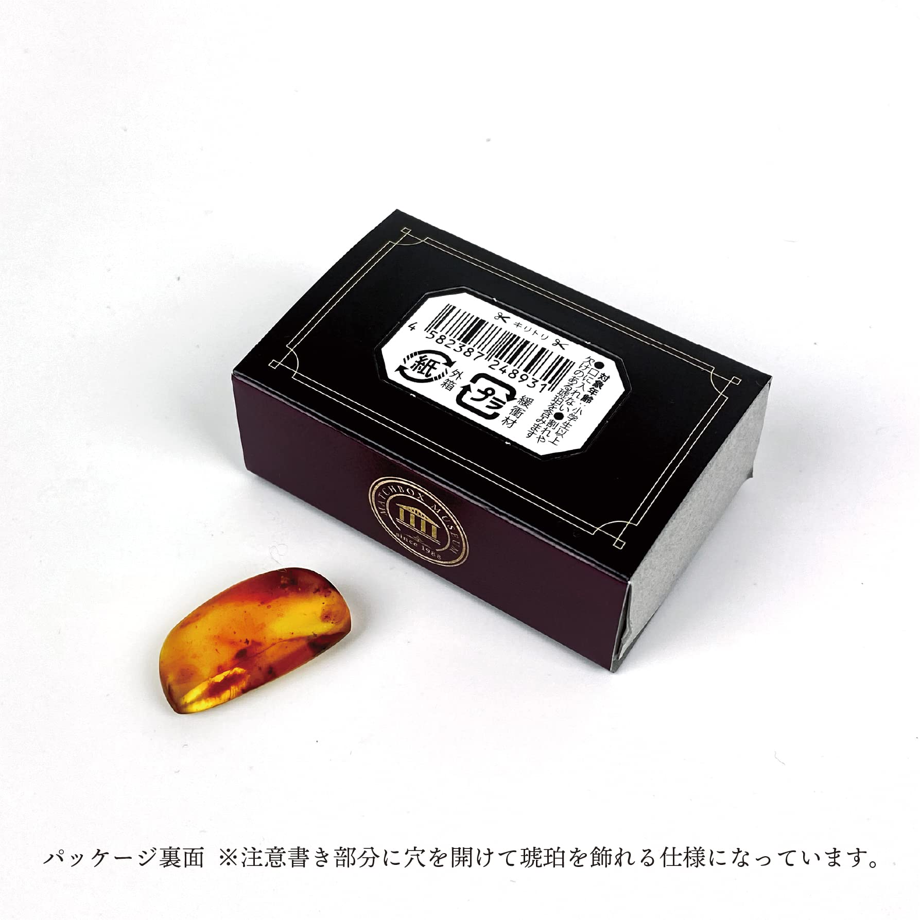 Amazon | マッチ箱博物館 虫入り琥珀のコレクション 単品 恐竜時代の虫