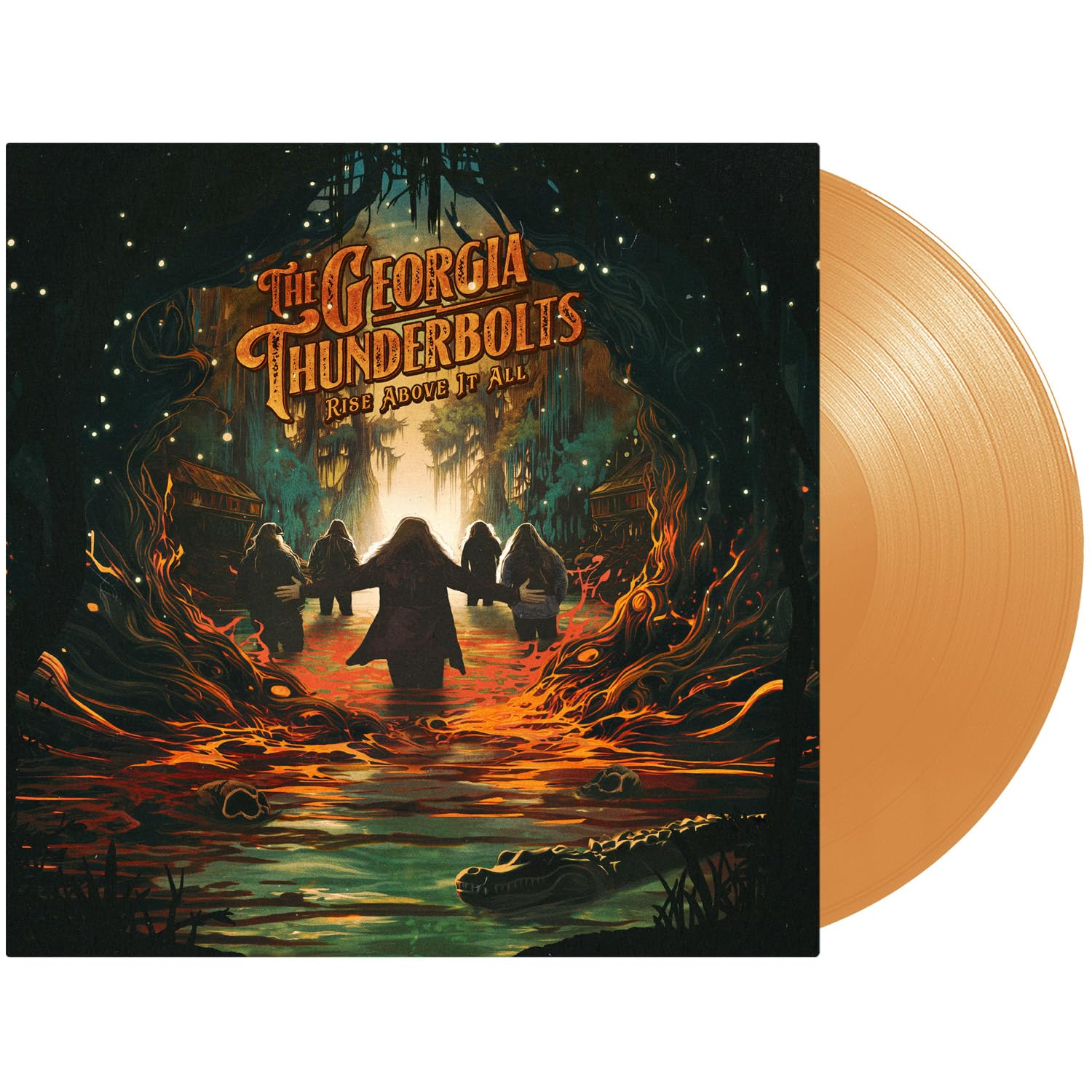 GEORGIA THUNDERBOLTS, The - Rise Above It All - TRANSLUCENT ORANGE VINYL LP