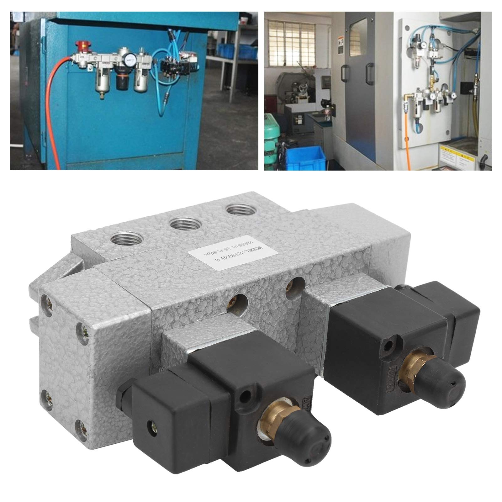 Válvula solenoide neumática de 3 posiciones y 5 vías Pneuma de 3 posiciones y 5 vías (CC 24 V)