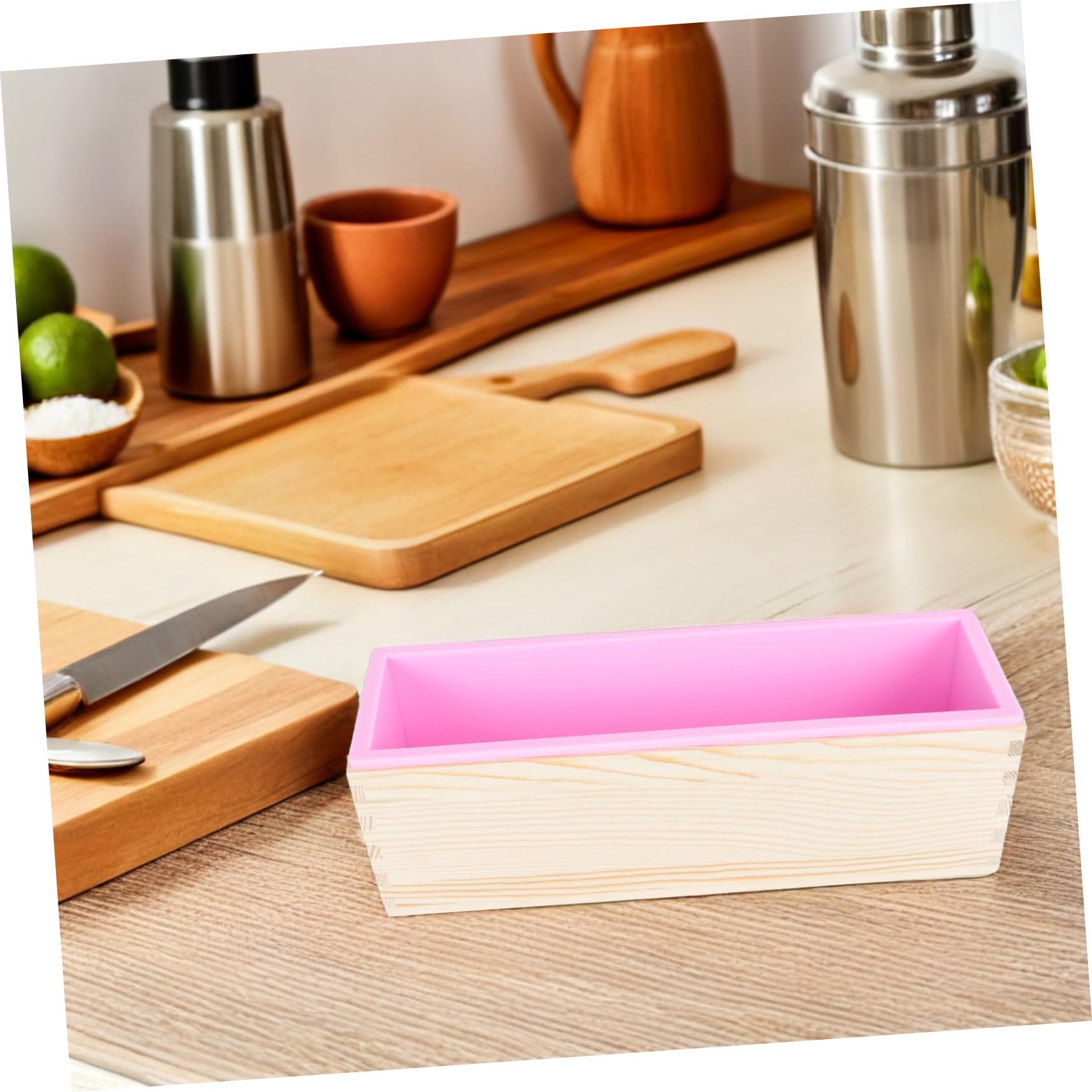 ULTECHNOVO Brotbackschale Holzbackform Nicht -stiak -kuchenform Quadratische Kastenform Toast Backform Brotbackformen