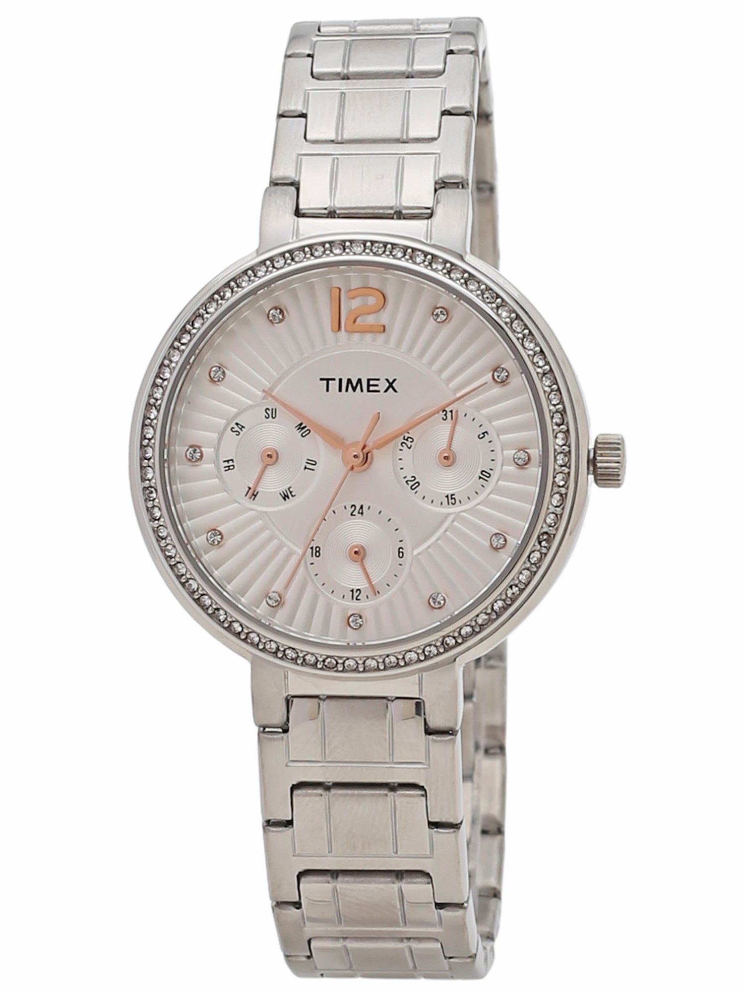 Timex Women Stainless Steel Analog Silver Dial Watch-Twel11900, Band Color-Silver (B07B9CHZ84) Amazon Price History, Amazon Price Tracker