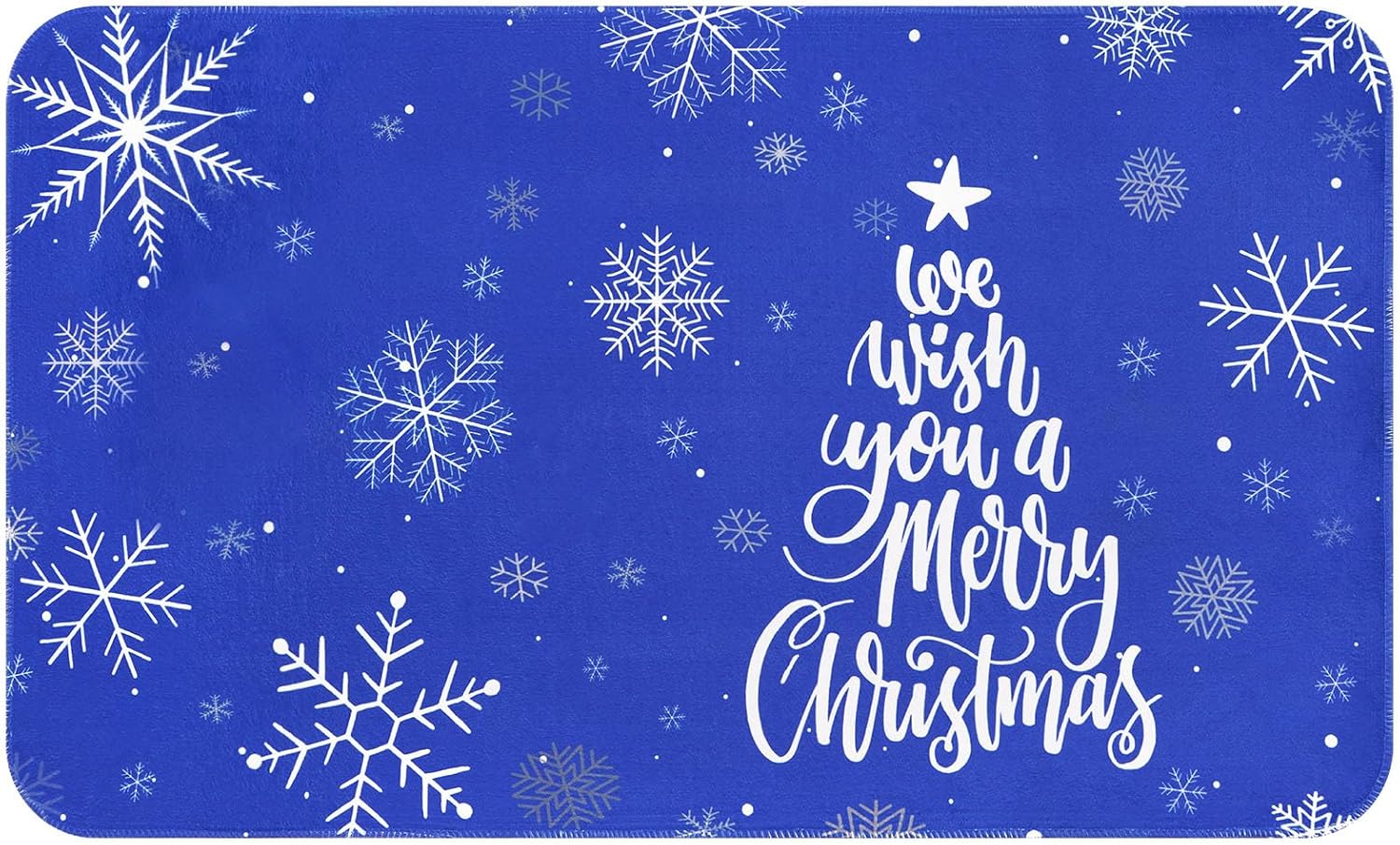 ASPMIZ Merry Christmas Door Mat Outdoor Mats Non