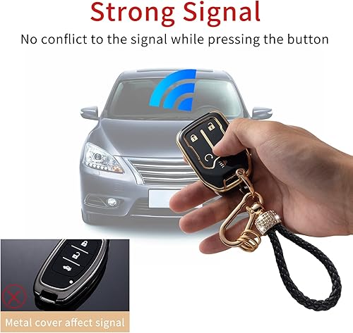 Miniatura 9 de Gematay Funda para llavero Nissan compatible con Nissan Rogue Altima Sentra GTR Frontier Maxima Titan Murano Kicks Juke Versa Armada Pathfinder 5