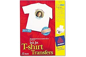 Avery Iron-On Transfer Paper for Light Fabrics: Express Your Creativity