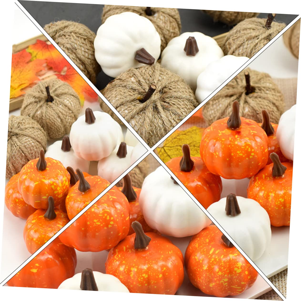 Alipis 66 Piezas Calabaza de otoño Artificial Calabazas de simulación Decoraciones para el hogar Home Decoracion Ornamento Falsa Accesorios de Modelo