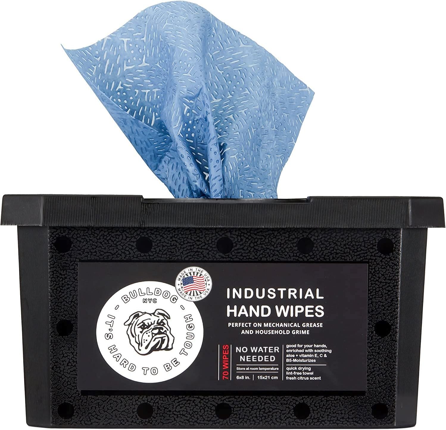Heavy Duty Industrial Hand Wipes, 70 Wipes per Container,3825
