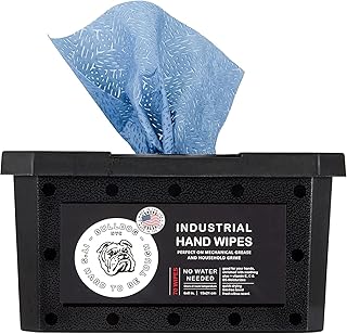 Bulldog NYC Heavy Duty Industrial Hand Wipes, 70 Wipes per Container,3825