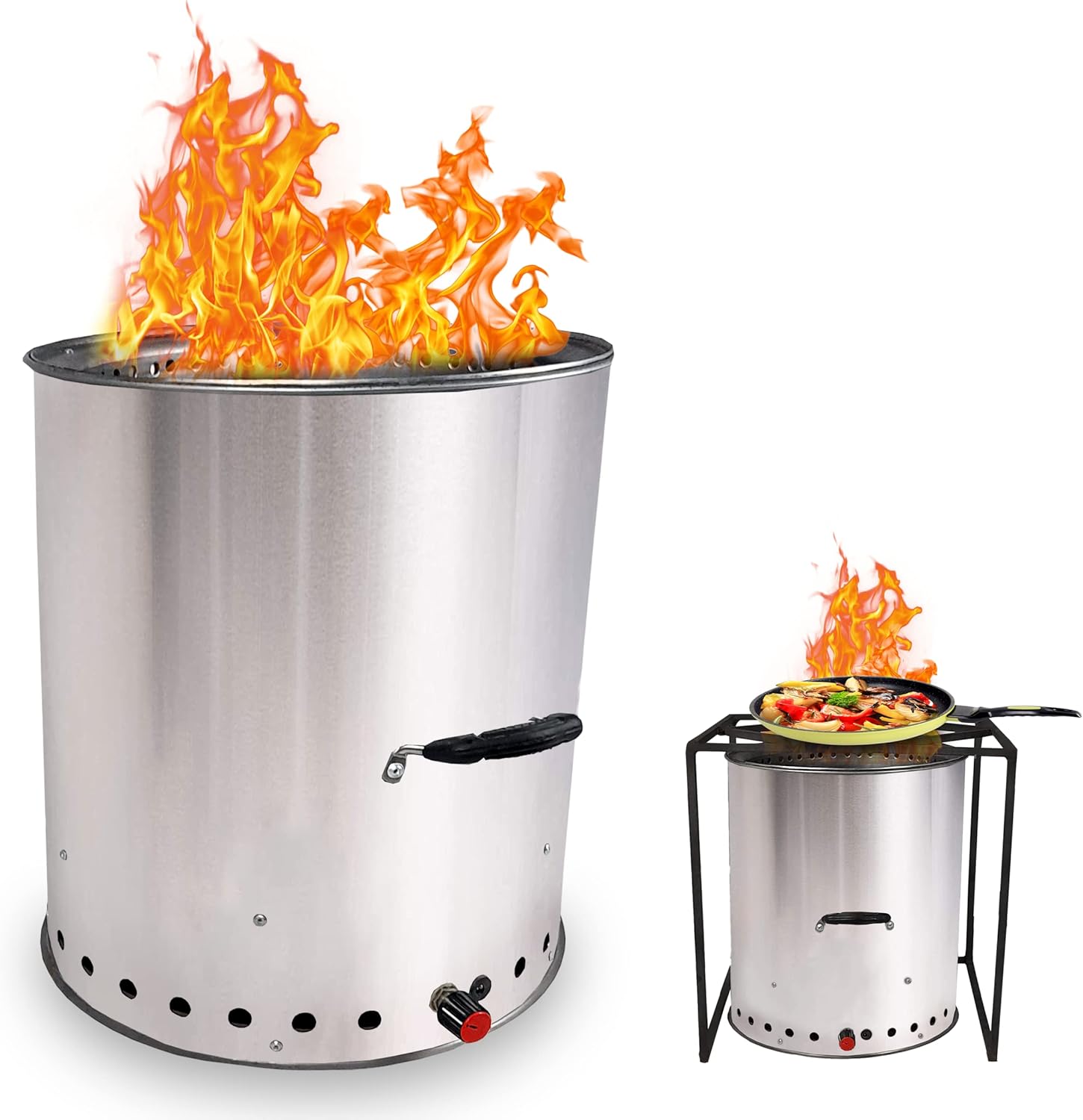Buy FEBTECH Large smokeless firepit Stainless Steel fire Pit