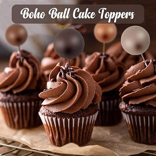 Miniatura 3 de 115 piezas de adornos para tartas de bola, decoración de mini globos, bola de espuma, para cupcakes, decoración de pasteles para cumpleaños, bodas,