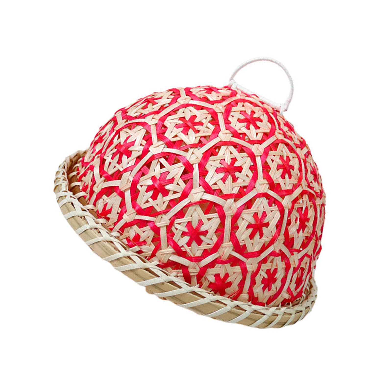 Handwoven Rattan and Wood Basket for Fruits Breads Snacks Ventilated Cover Serving Home Decor Handwoven Rattan and Wood Basket for Fruits Breads Snacks Ventilated Cover Serving Home Decor