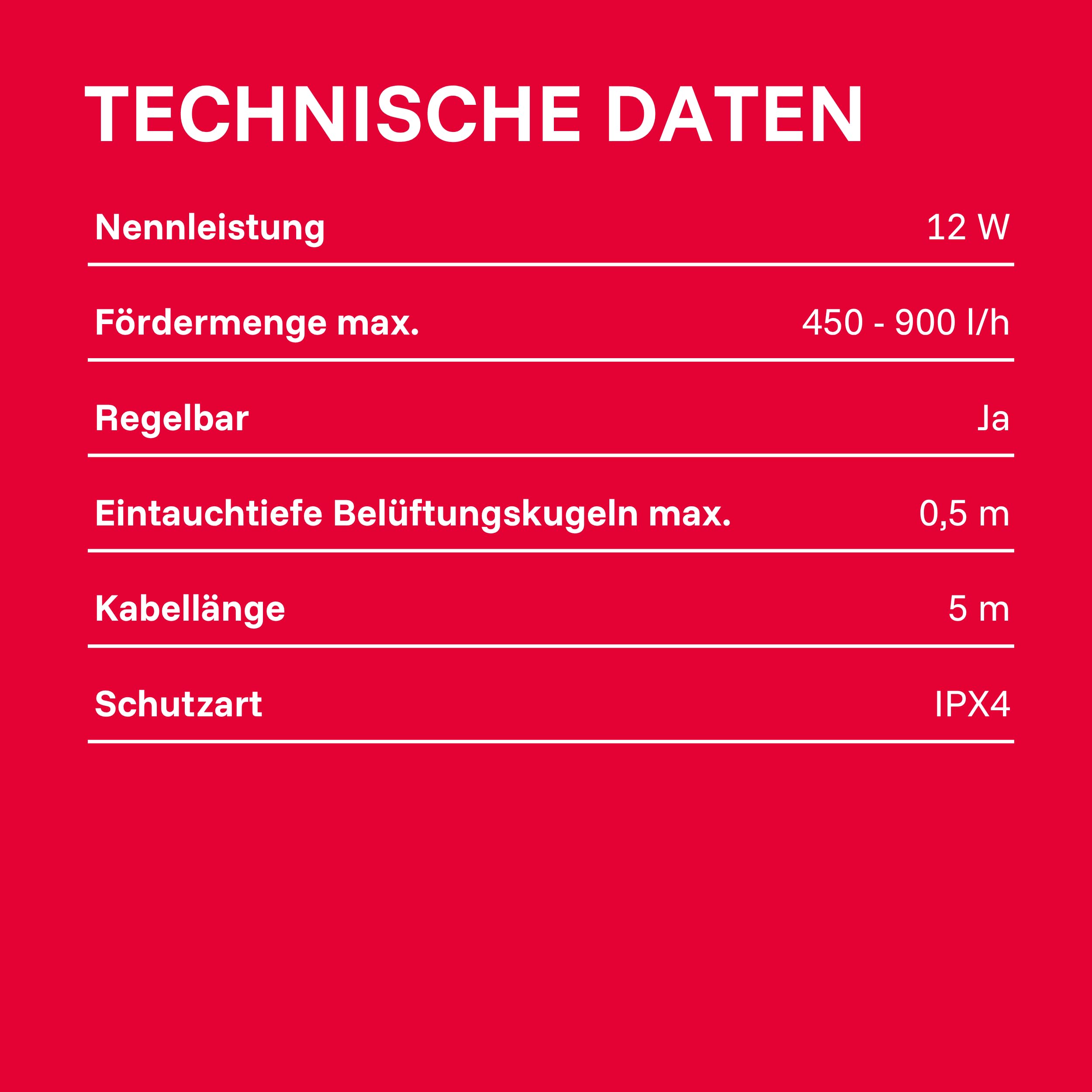T.I.P. Teichbelüftungsset API 1000/4, regelbare Pumpe 450–900 l/h – Belüfter für Teich & Aquarium, inkl. Zubehör, Eisfreihaltefunktion, leise & energiesparend