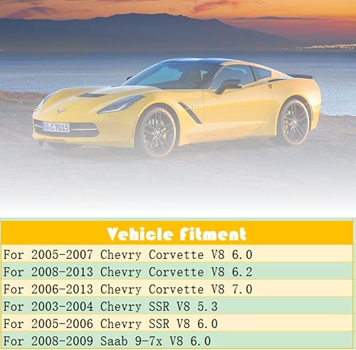 Miniatura 2 de Radiador de aluminio con núcleo de 3 filas para Chevy SSR Corvette 2003-2013 5.3L 6.0L 6.2L 7.0L V8 2714 CC2714 CU2714 LR2714