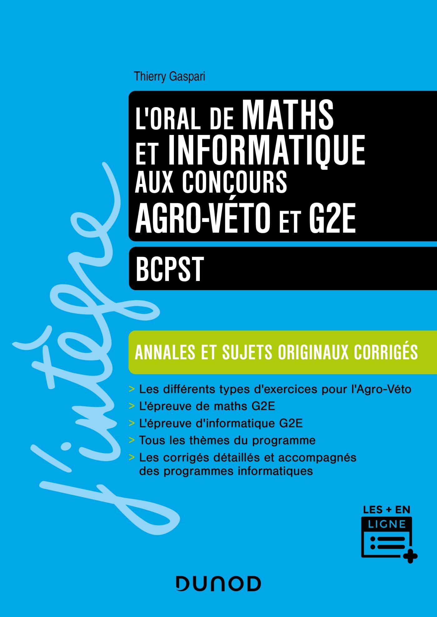 L'oral de Maths Informatique aux concours Agro-Véto et G2E: BCPST