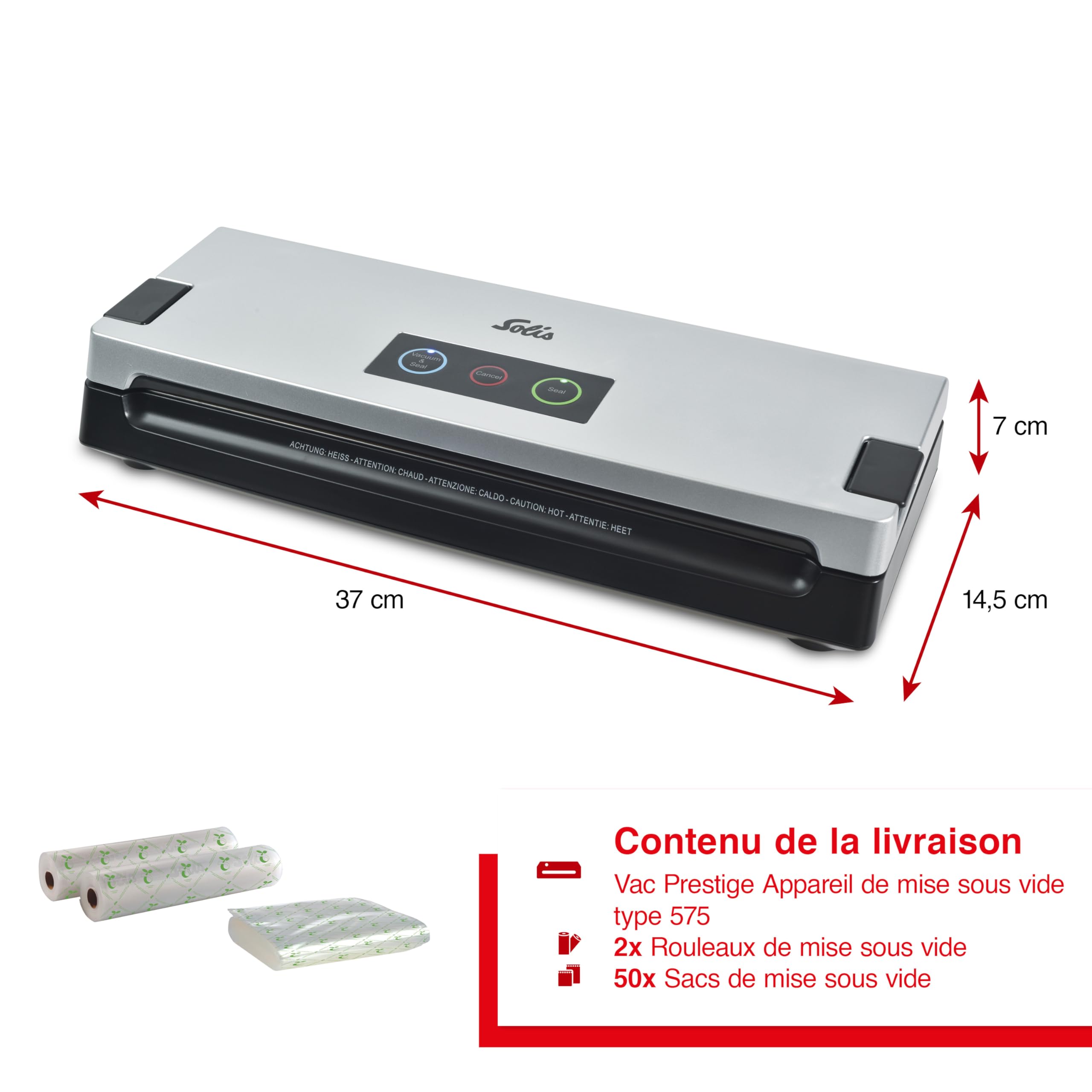 Solis appareil de mise sous vide Vac Smart