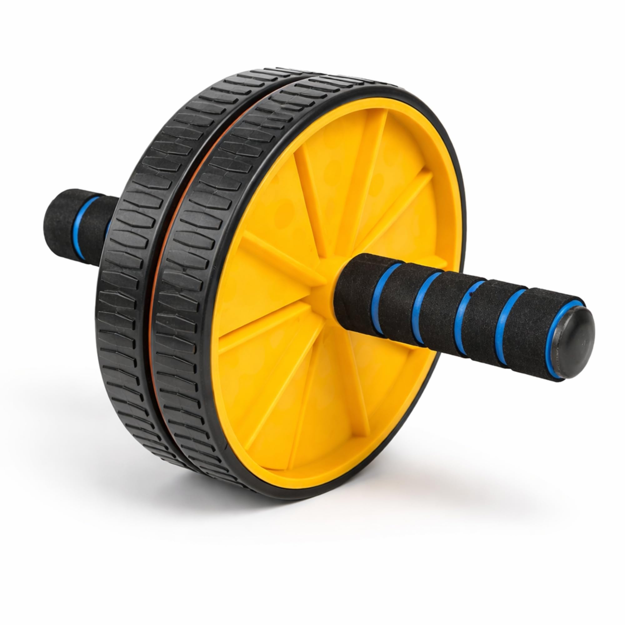 Ab Wheel Roller with Free Knee Mat & Anti-Slip Handles | Double Wheel Core Trainer with Storage Box for Stomach, Abs & Core Workouts | Fitness Equipment for Men & Women-image-7
