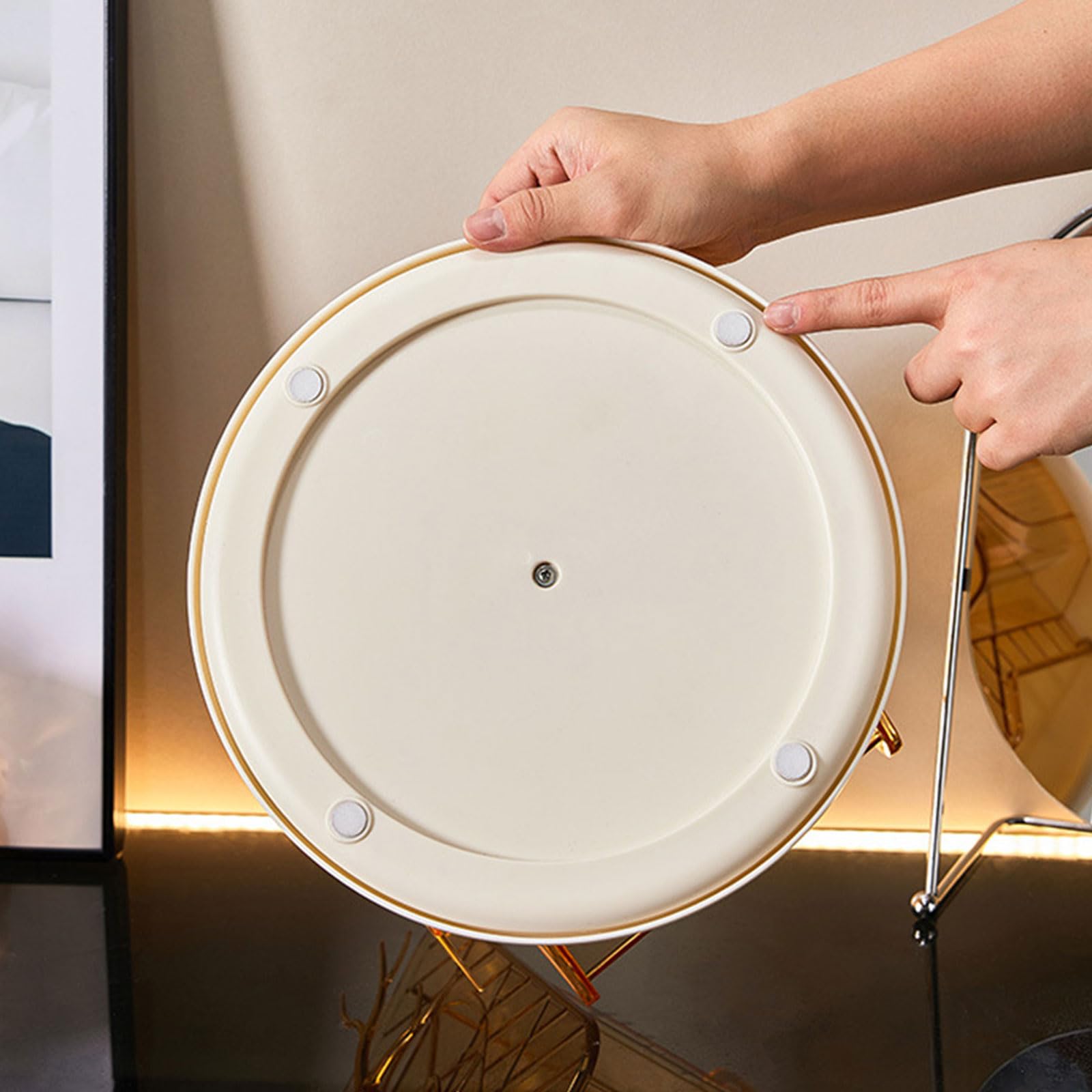 Générique cosmétique pivotant à 360 degrés, organisateur de bijoux de capacité, boîte de rangement pour pinceaux de maquillage et rouges à lèvres, organisateur de Table de vanité