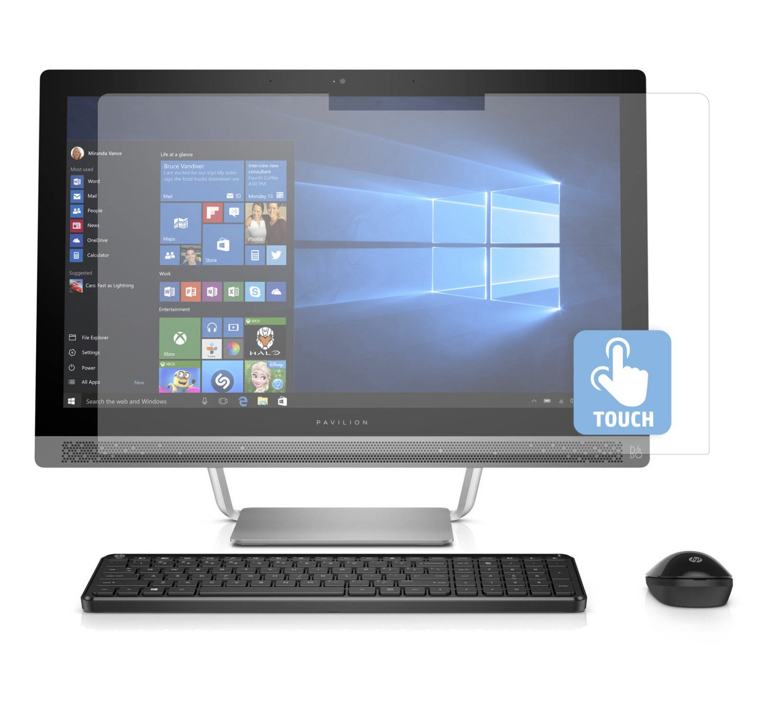 PcProfessional Screen Protector (Set of 2) for HP 24-g020 g014 23.8