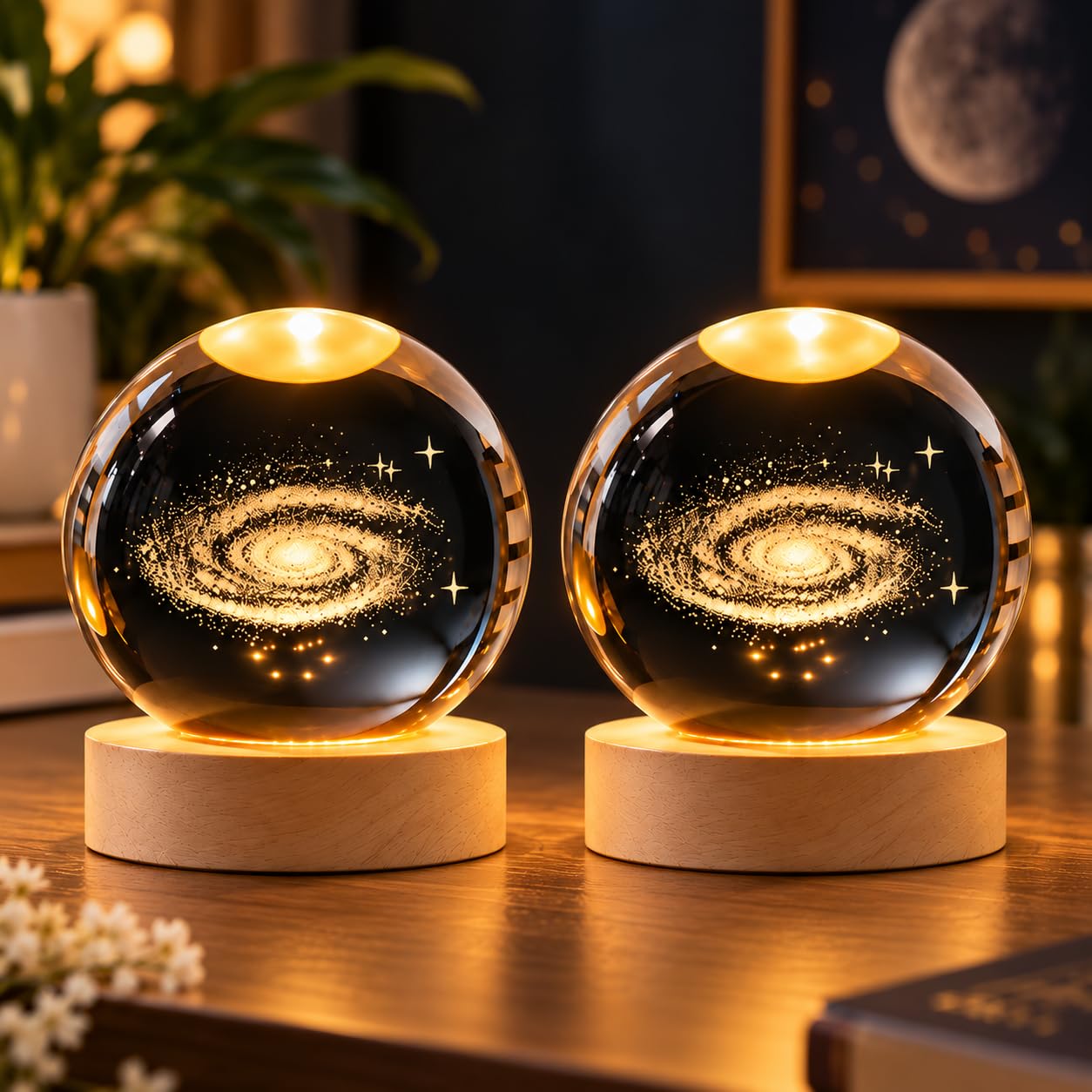 Happy Birthday Crystal Ball Lamp - USB LED Night Light -8 Happy Birthday Crystal Ball Lamp - USB LED Night Light -8