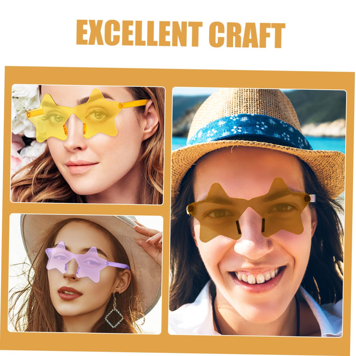 24piezas Gafas Divertidas De Accesorios Coloridos Para Cumpleaños y Celebraciones Lentes Sin Marco Adultos