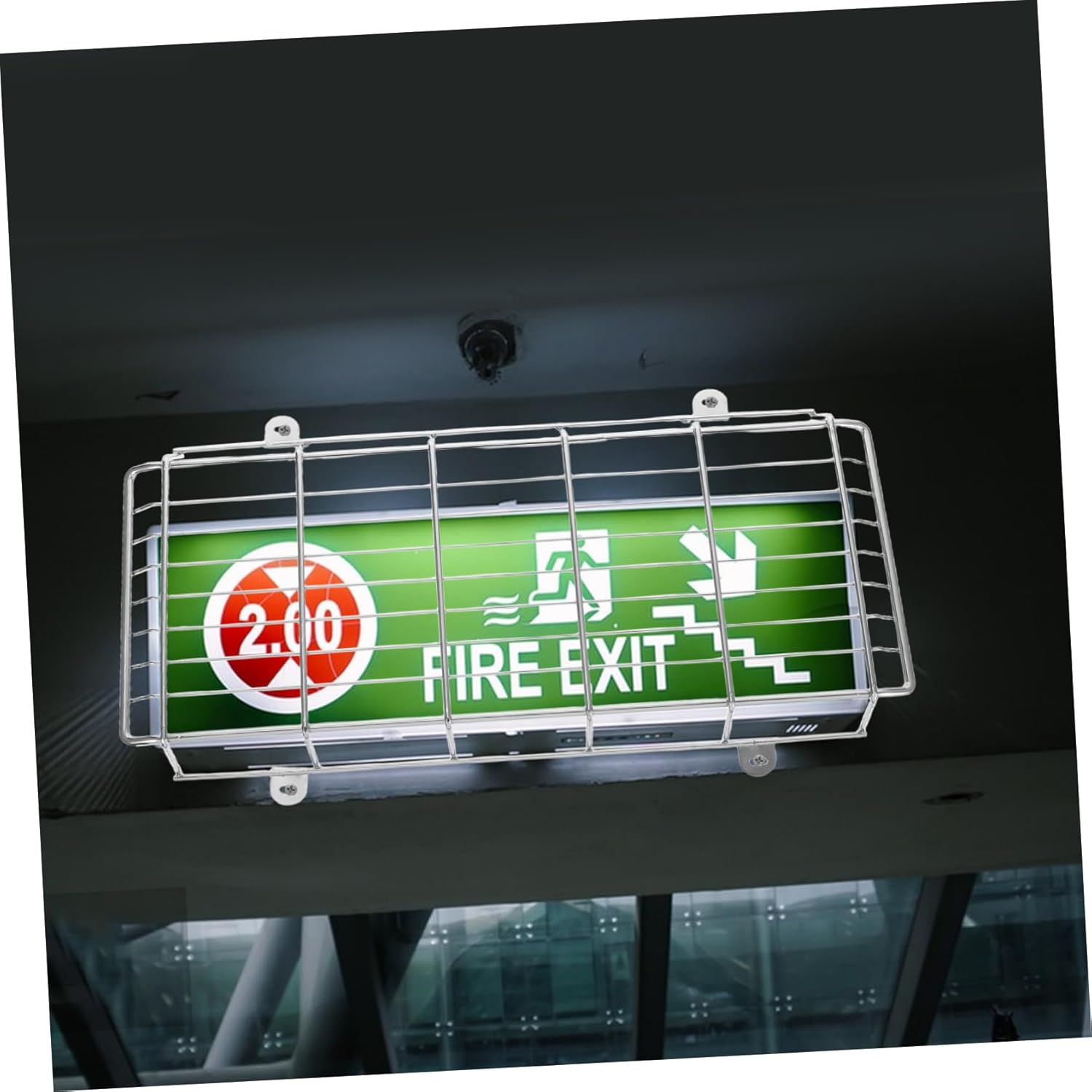 Generic Grille Light Cover for Exit Signs Damage Prevention for School Sign Lights