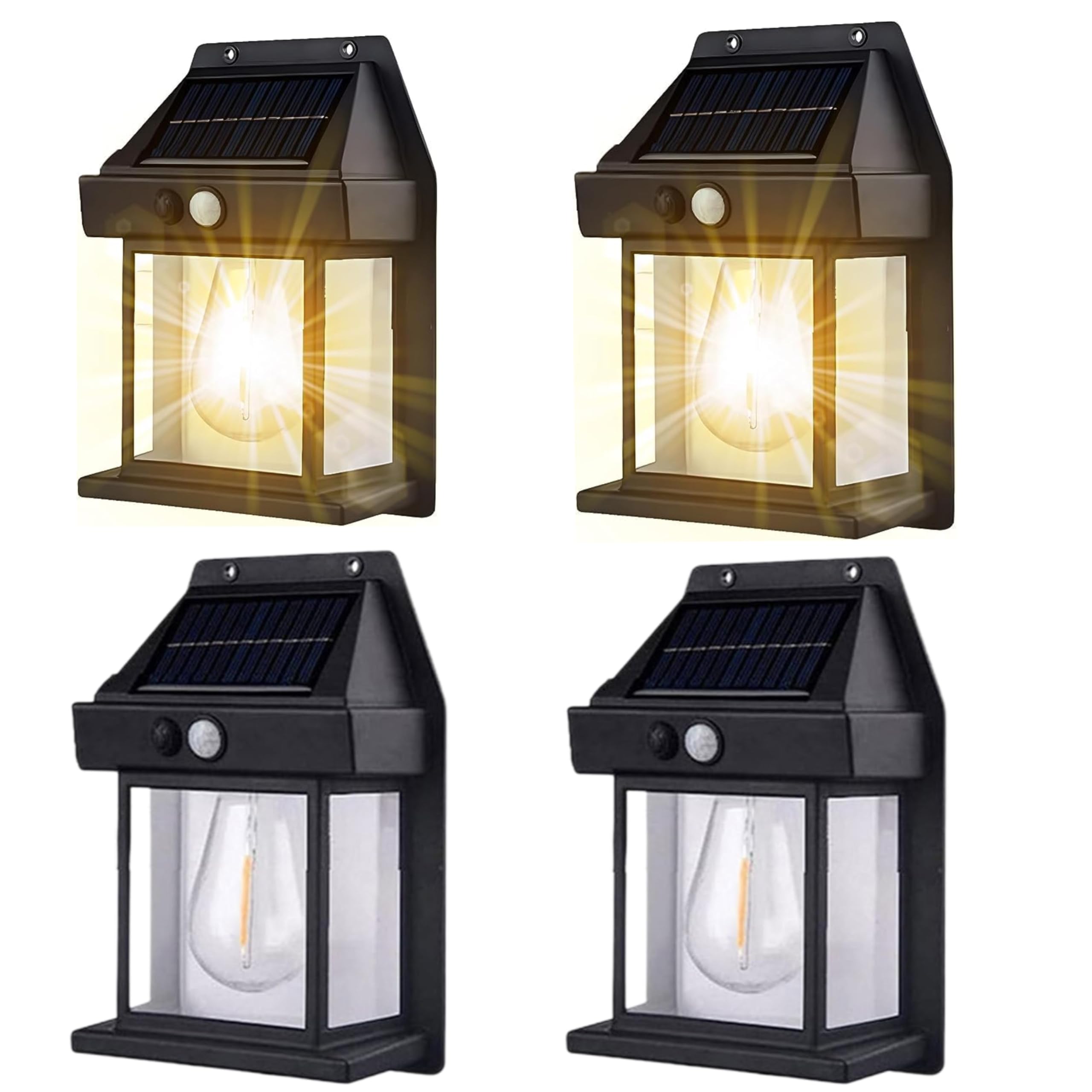 KAVANA Solar Wall Lamp Lights For Outdoor,Motion Sensor Lamp, Solar Lights For Outdoor, Home, Garden With Solar Panel Waterproof Outdoor Lamp For Garden, Patio, Yard- Multicolor (4) (B0CT5JTJM3) Amazon Price History, Amazon Price Tracker