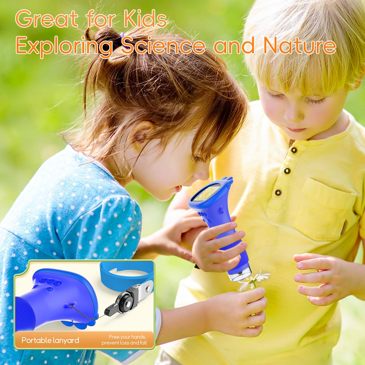 Microscope for Kids SGAINUL Digital Kid's Microscope with 2.0 Inch Screen Children's Microscope 1000x Zoom Mini Microscope Camera for Children STEM Toys for 5-12 Year Old Boys Girls Gifts-BLUE - Image 4
