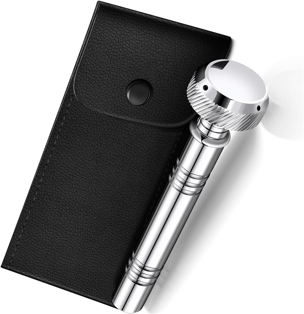 Holy Water Aspergillum Container with Leather Holder for Ceremonies Portable Blessing Instrument Sprinkler
