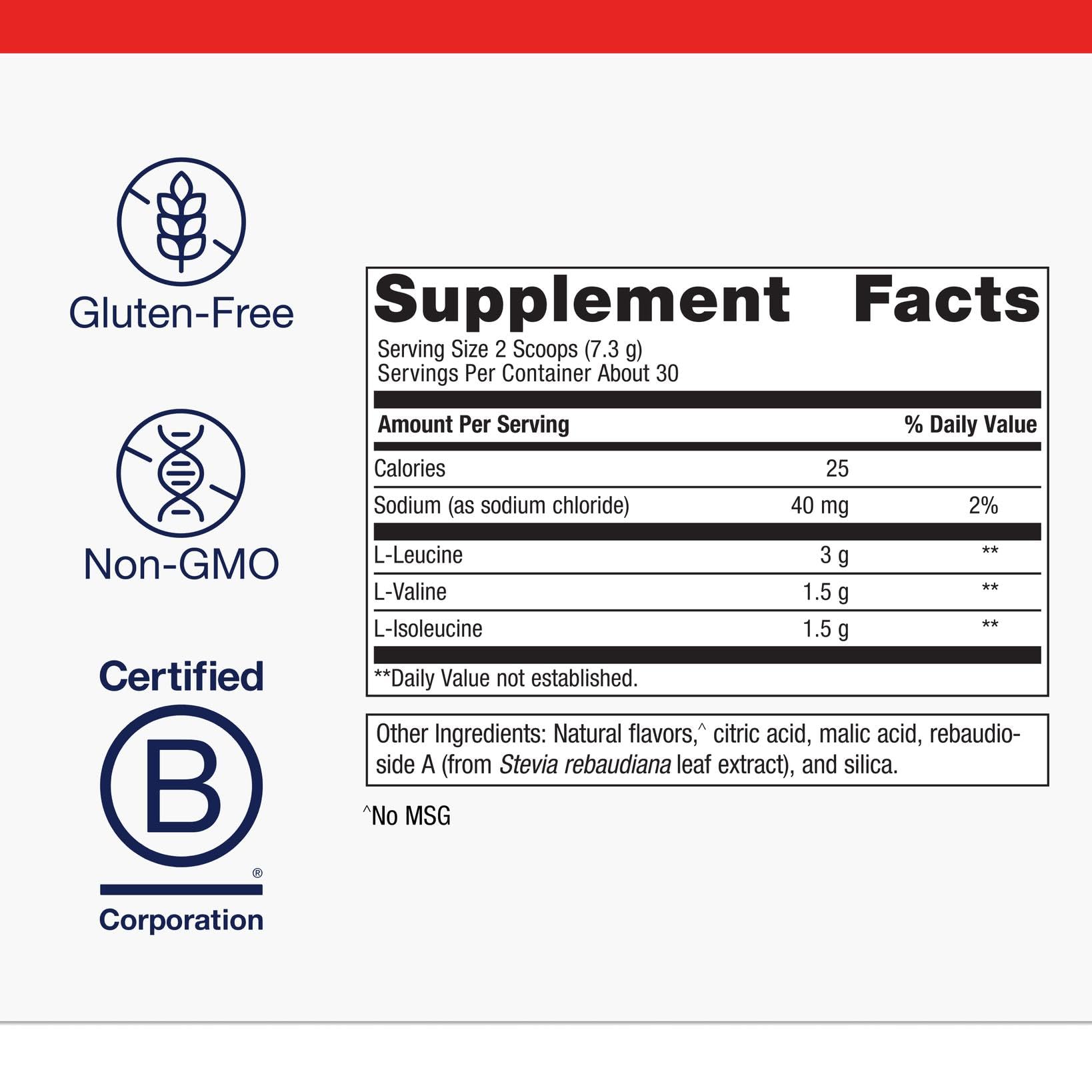 Metagenics BCAA Powder 2:1:1 Amino Acids, Orange Mango, 7.72 oz — Amazon image 4