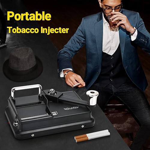 Miniatura 6 de Scotte Máquina de laminación de cigarrillos manual Cigarrillosinyector de tabaco Tubo de 0.315 in de diámetro Fabricación de tubos de 3.150-3.937 in