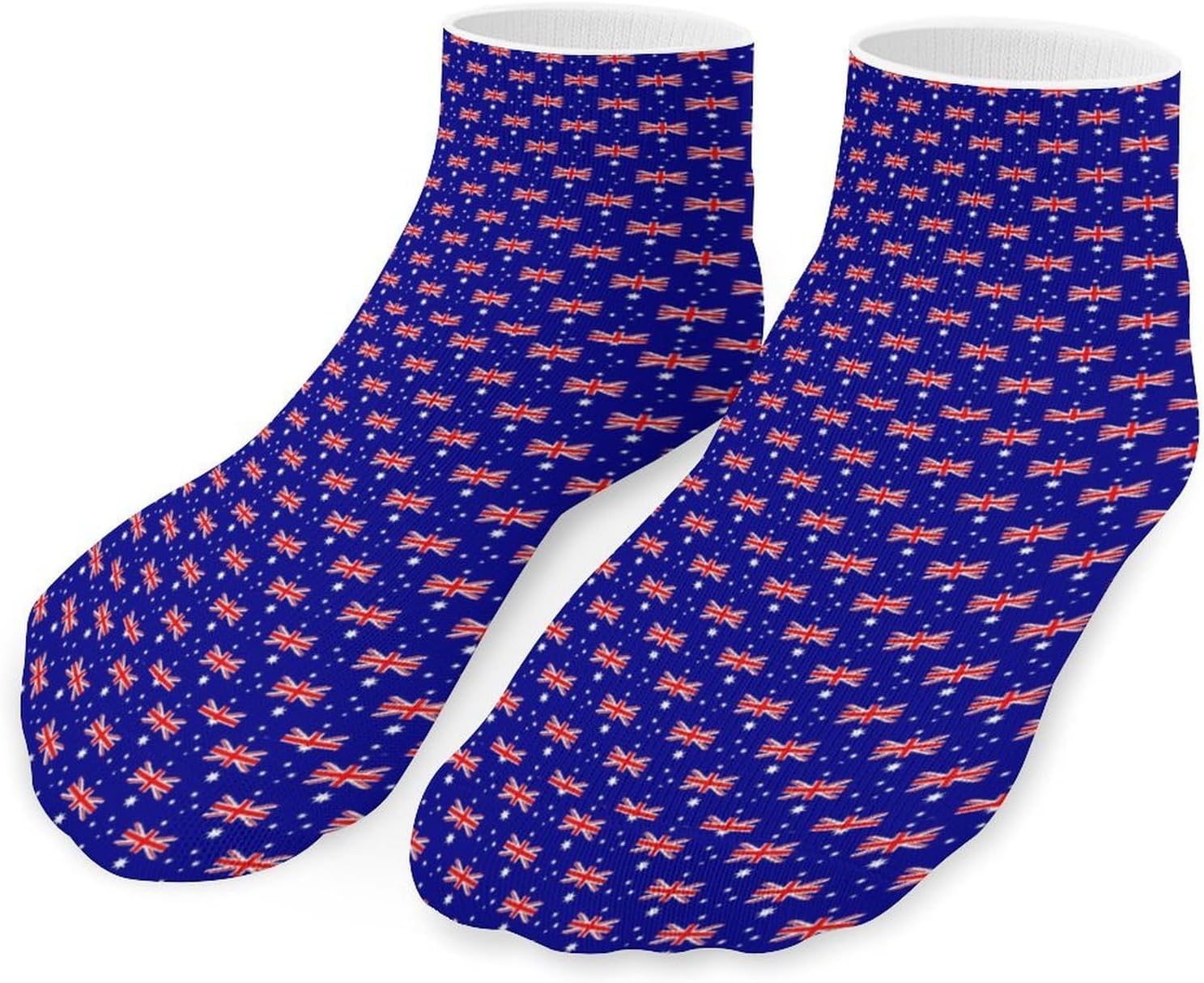 Australia Flag 5 Pairs Low Cut Ankle Socks Casual Liner Sock No Show Invisible Socks for Men Women