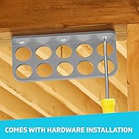 Vista 5 de Paquete de 10 soportes de cable para persecución de cables, soporte de cable para gestión organizada de cables eléctricos NMB, dispensador de cables