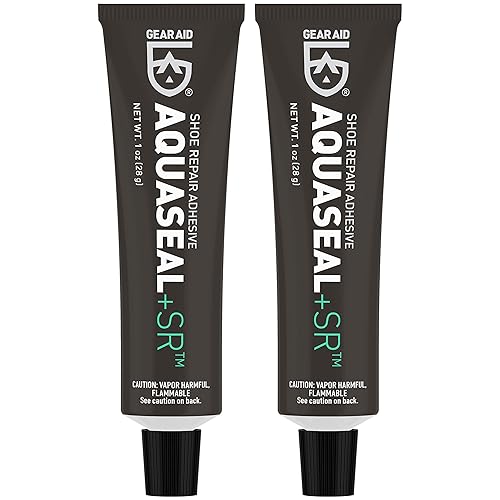 Miniatura 3 de GEAR AID Aquaseal SR - Adhesivo de reparación de zapatos para fijar agujeros en senderismo, trabajo, botas, botas de lluvia, zapatos, suelas y