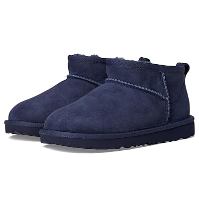 UGG Kids Classic Ultra Mini (Little Kid/Big Kid) Kids Shoes New Navy