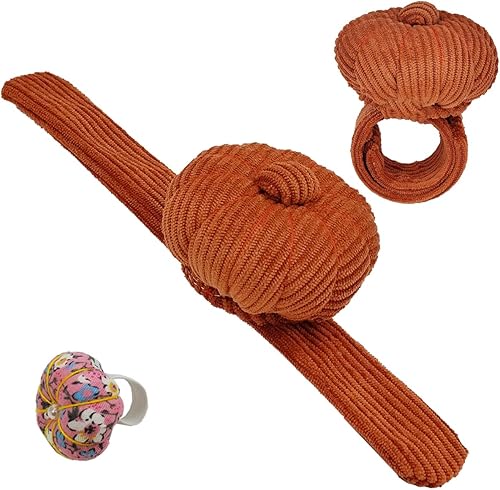 Alfiler de muñeca elástico para anillo de aguja, soporte para agujas de bricolaje para coser y acolchar con 1 correa elástica, anillo de dedo en