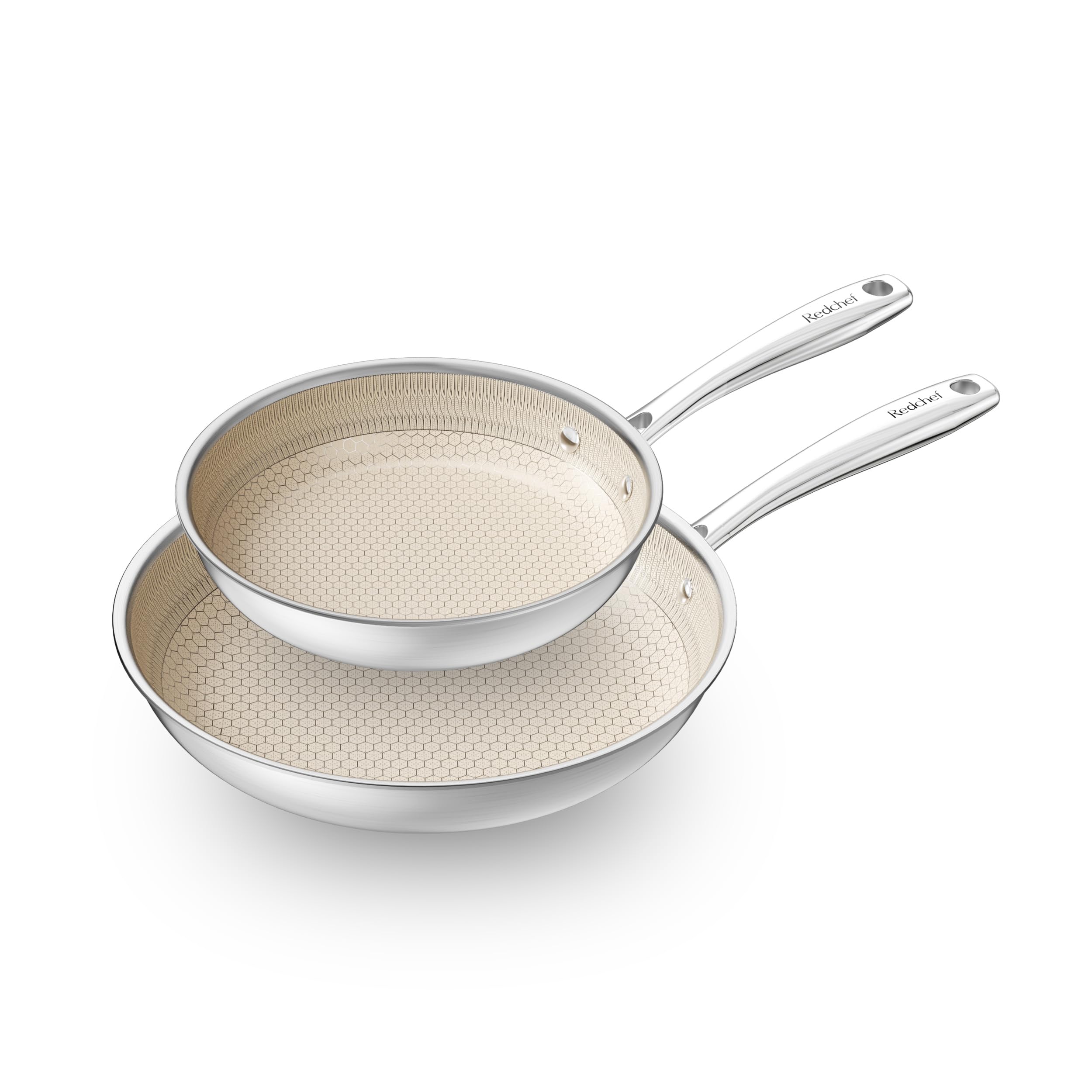 Poêles à frire hybrides en céramique antiadhésives pour table induction et gaz