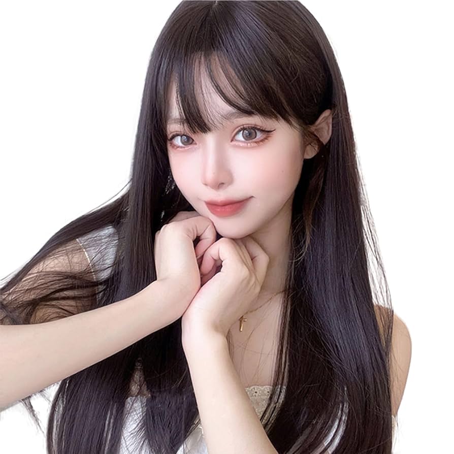 Amazon.co.jp: FESHFEN ウィッグ ロング ストレート フル